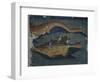 Fish, Detail from Decorated Fabric, Wool, from Antinoe, Egypt, Coptic Civilization-null-Framed Giclee Print