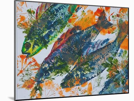 fish diving-jocasta shakespeare-Mounted Giclee Print