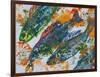 fish diving-jocasta shakespeare-Framed Premium Giclee Print