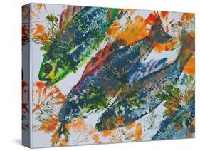 fish diving-jocasta shakespeare-Stretched Canvas