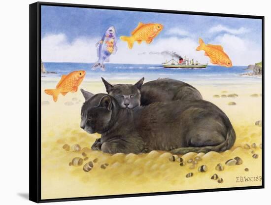 Fish Dreams, 1997-E.B. Watts-Framed Stretched Canvas