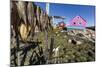 Fish Drying on Racks in the Town of Ilulissat, Greenland, Polar Regions-Michael Nolan-Mounted Photographic Print