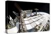 Fish-Eye Lens View of a Portion of the International Space Station-null-Stretched Canvas