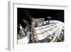 Fish-Eye Lens View of a Portion of the International Space Station-null-Framed Photographic Print