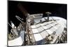 Fish-Eye Lens View of a Portion of the International Space Station-null-Mounted Photographic Print