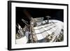 Fish-Eye Lens View of a Portion of the International Space Station-null-Framed Photographic Print