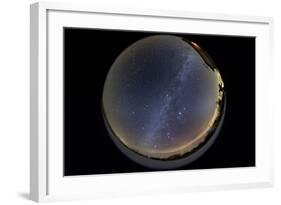 Fish-Eye Lens View of the Northern Winter Sky-null-Framed Photographic Print