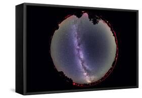 Fish-Eye Lens View of the Summer Milky Way-null-Framed Stretched Canvas