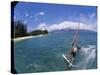 Fish-eye View of a Windsurfer-null-Stretched Canvas