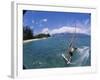 Fish-eye View of a Windsurfer-null-Framed Photographic Print