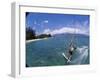 Fish-eye View of a Windsurfer-null-Framed Photographic Print