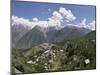 Fish Eye View of Kalpa Village, 2960M, Recong Peo Area, Kinnaur, Himachal Pradesh, India-Simanor Eitan-Mounted Photographic Print