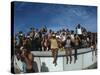 Fish Eye View of Spectators Watching Apollo 11 Blast-Off-Ralph Crane-Stretched Canvas