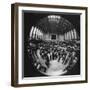 Fish Eye View of the Action on the Floor of the New York Stock Exchange-Ralph Morse-Framed Photographic Print