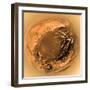 Fish-Eye View of Titan's Surface-Stocktrek Images-Framed Photographic Print