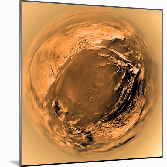 Fish-Eye View of Titan's Surface-Stocktrek Images-Mounted Photographic Print