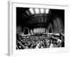 Fish-Eye View of Trading Floor of New York Stock Exchange on its 175th Anniversary, May 17, 1967-null-Framed Photo