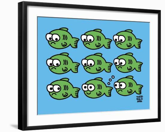 Fish Fart-Todd Goldman-Framed Giclee Print