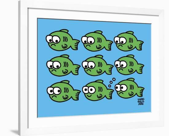 Fish Fart-Todd Goldman-Framed Giclee Print