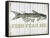Fish Fear Me-null-Framed Stretched Canvas