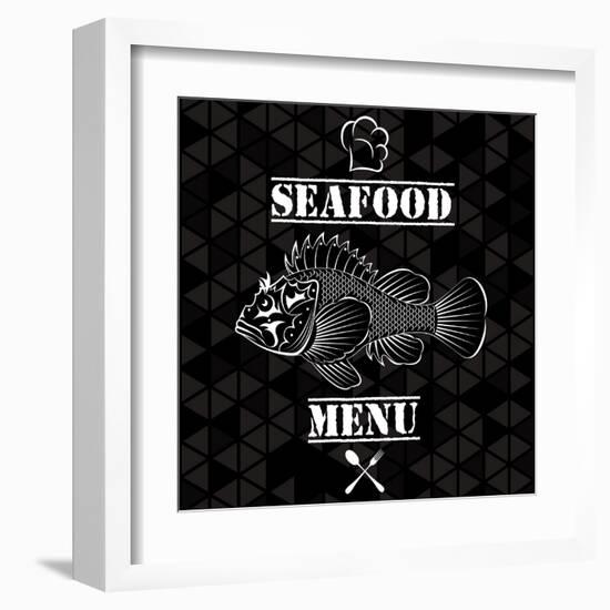 Fish for the Restaurant Menu-111chemodan111-Framed Art Print