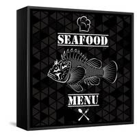 Fish for the Restaurant Menu-111chemodan111-Framed Stretched Canvas