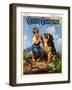 "Fish Hook in Dog's Paw," Country Gentleman Cover, May 1, 1933-Henry Hintermeister-Framed Giclee Print