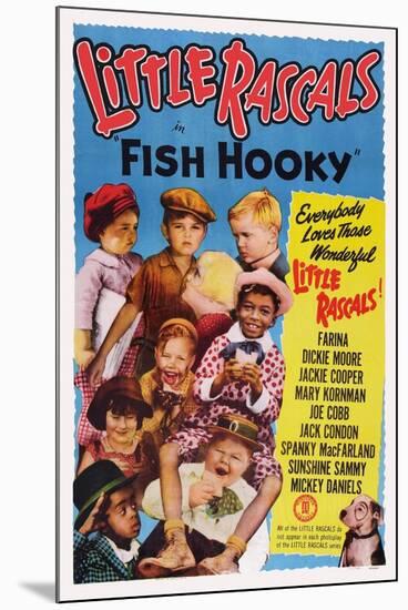 Fish Hooky-null-Mounted Art Print