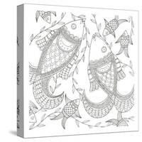 Fish In The Wild-Pam Varacek-Stretched Canvas