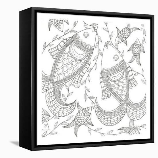 Fish In The Wild-Pam Varacek-Framed Stretched Canvas