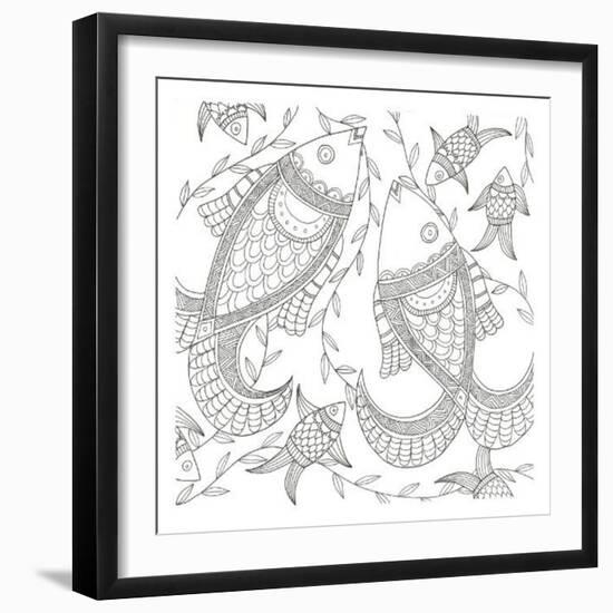 Fish In The Wild-Pam Varacek-Framed Art Print