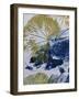 Fish in Waterweed, 2020 Oil on Card-jocasta shakespeare-Framed Giclee Print