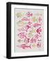 Fish Inklings in Pink and Gold Ink-Cat Coquillette-Framed Art Print