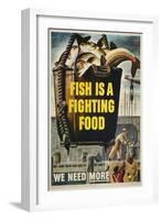 Fish Is a Fighting Food-null-Framed Art Print
