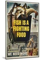 Fish Is a Fighting Food-null-Mounted Art Print