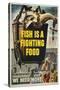 Fish Is a Fighting Food-null-Stretched Canvas