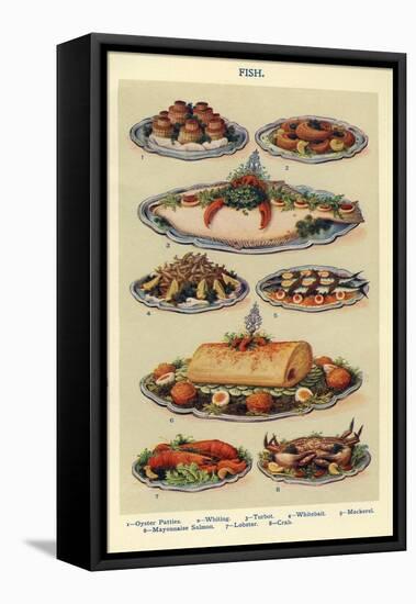 Fish, Isabella Beeton, UK-null-Framed Stretched Canvas