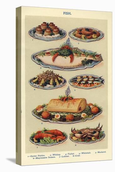Fish, Isabella Beeton, UK-null-Stretched Canvas