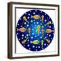 Fish Mandala XXVI-David Sheskin-Framed Giclee Print