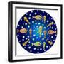 Fish Mandala XXVI-David Sheskin-Framed Giclee Print