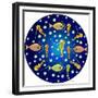 Fish Mandala XXVI-David Sheskin-Framed Giclee Print