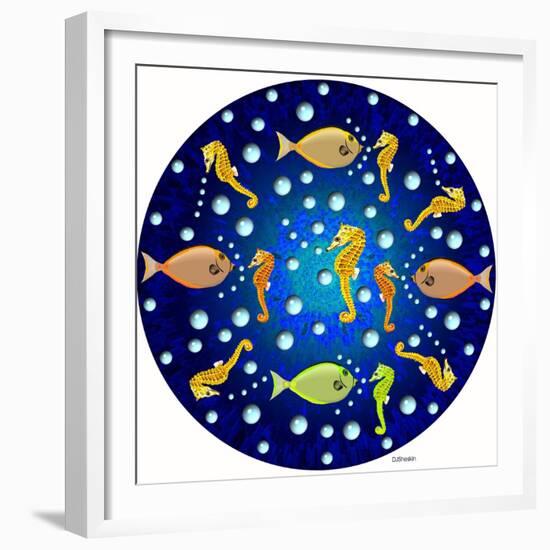 Fish Mandala XXVI-David Sheskin-Framed Giclee Print