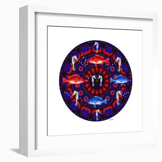 Fish Mandalas 53-David Sheskin-Framed Giclee Print