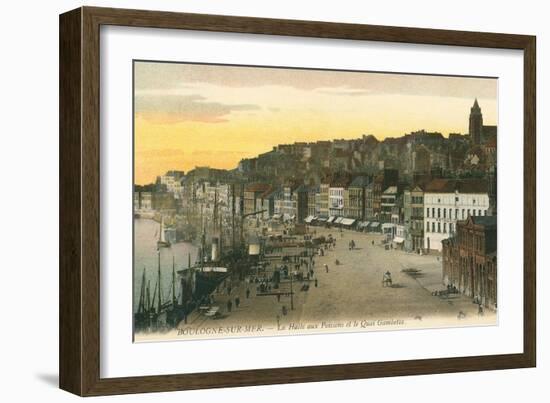 Fish Market, Boulogne-Sur-Mer, France-null-Framed Art Print