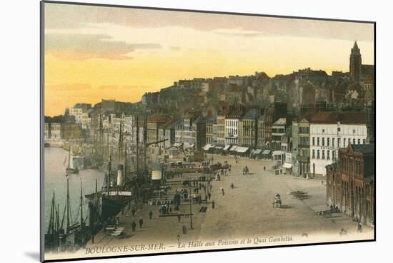 Fish Market, Boulogne-Sur-Mer, France-null-Mounted Art Print