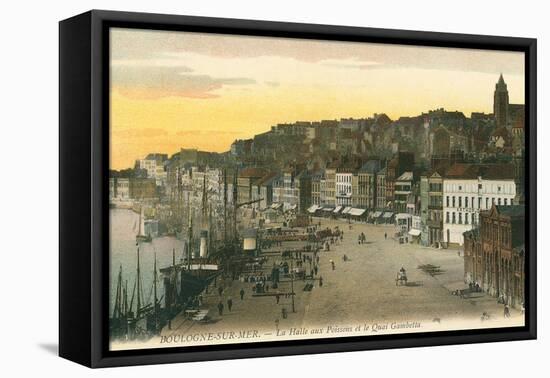 Fish Market, Boulogne-Sur-Mer, France-null-Framed Stretched Canvas