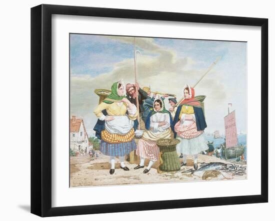 Fish Market by the Sea, c.1860-Richard Dadd-Framed Giclee Print