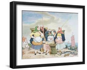 Fish Market by the Sea, c.1860-Richard Dadd-Framed Giclee Print