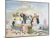 Fish Market by the Sea, c.1860-Richard Dadd-Mounted Giclee Print