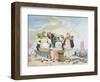 Fish Market by the Sea, c.1860-Richard Dadd-Framed Premium Giclee Print